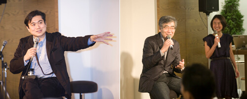 伊藤穰一氏、南條史生氏、林千晶のトークセッション